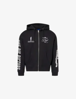 AWAKE NY Big L Embroidered Cotton Hoody