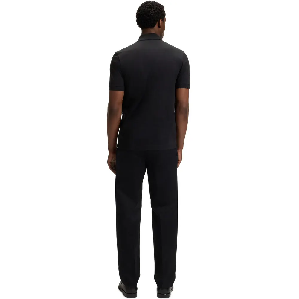 Boss Men's HBB Paras Quarter Zip Cotton Short Sleeve Polo Shirt detail 3