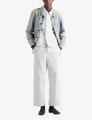 PRADA Regular Bleached Denim Jeans detail 2