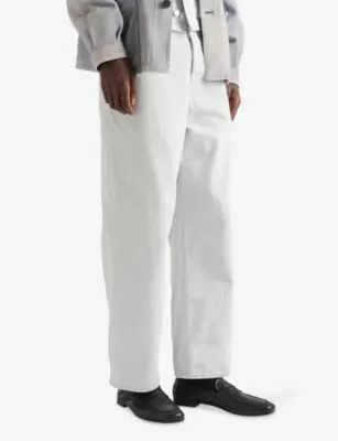 PRADA Regular Bleached Denim Jeans detail 3