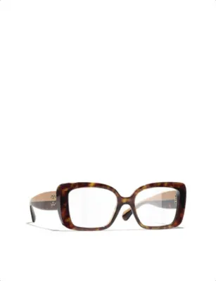 CHANEL CH3502B Square-Frame Acetate Optical Glasses detail 3