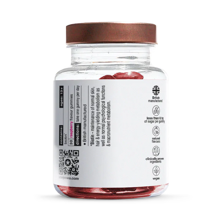 Starpowa Biotin 10,000Ug Raspberry Flavour 30 Gummies detail 3