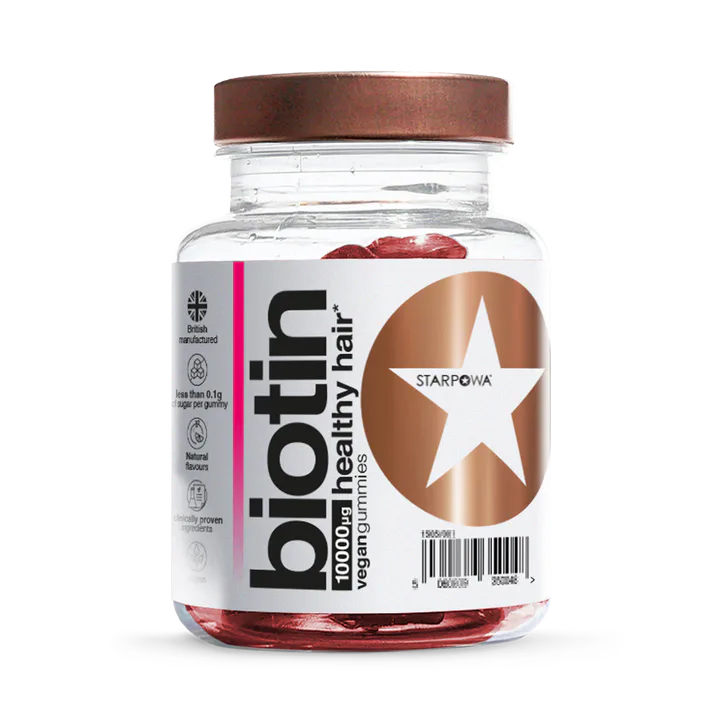 Starpowa Biotin 10,000Ug Raspberry Flavour 30 Gummies