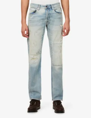 REPLAY Grover Straight-Leg Cotton Jeans - 28/30 detail 3