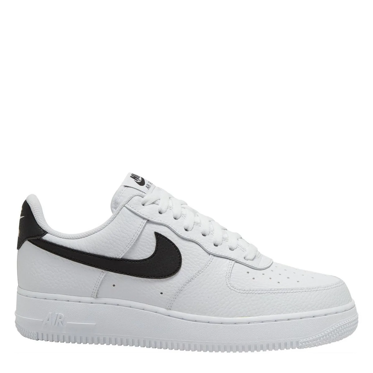 For Him Nike Mens Air Force 1 07 Shoes in White/Black – Footwear