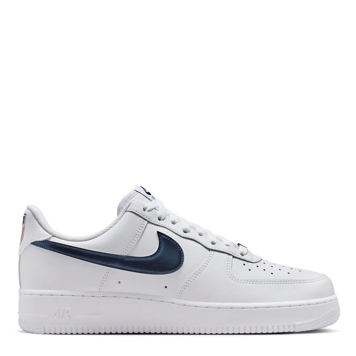 For Him Nike Mens Air Force 1 07 Shoes in White/Midnight – Footwear