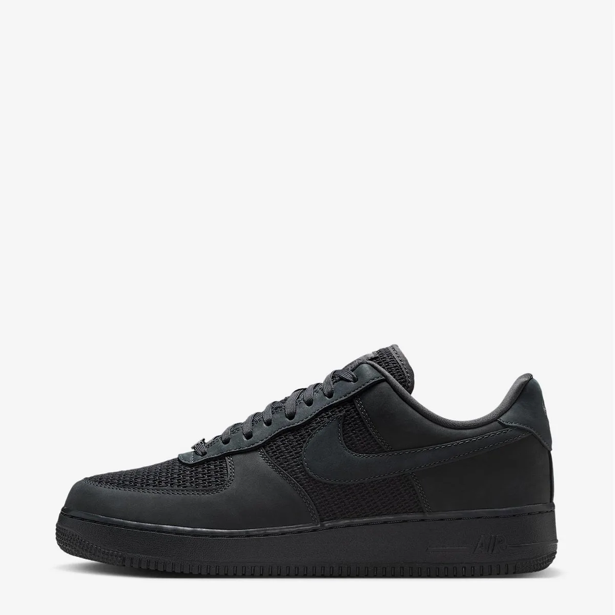 For Him Nike Mens Air Force 1 07 Shoes in Anthracite, additional product view 2
