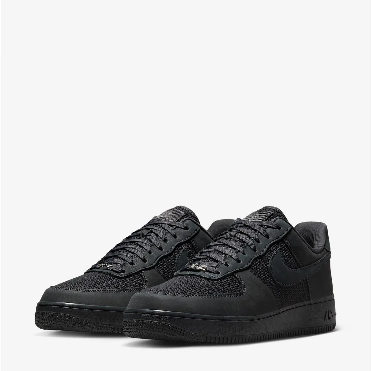 For Him Nike Mens Air Force 1 07 Shoes in Anthracite, additional product view 3