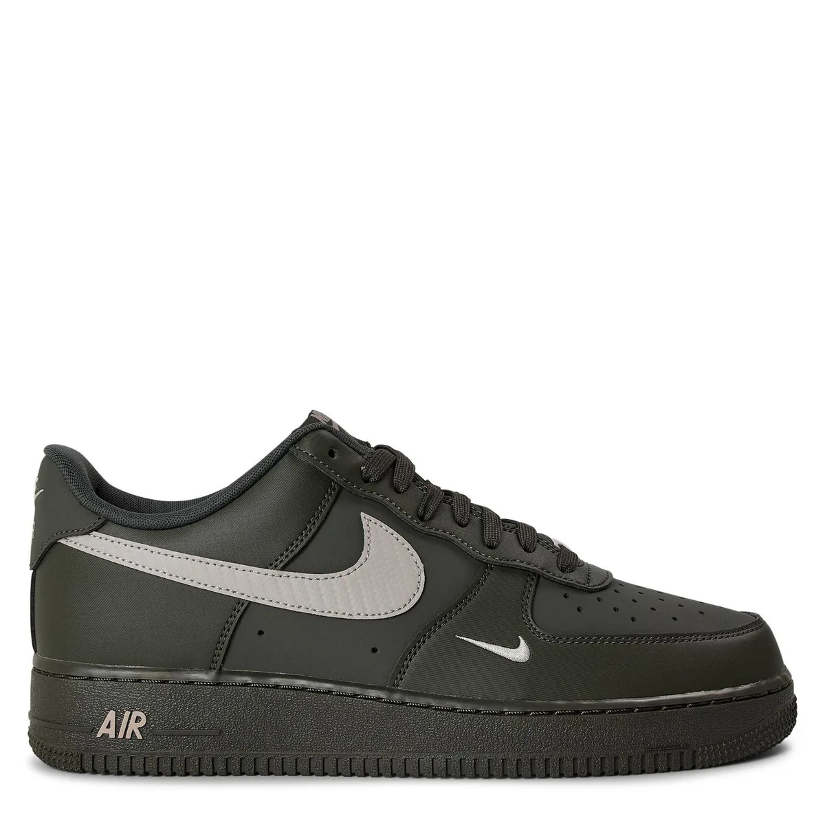 For Him Nike Mens Air Force 1 07 Shoes in Newsprint/Grey – Footwear