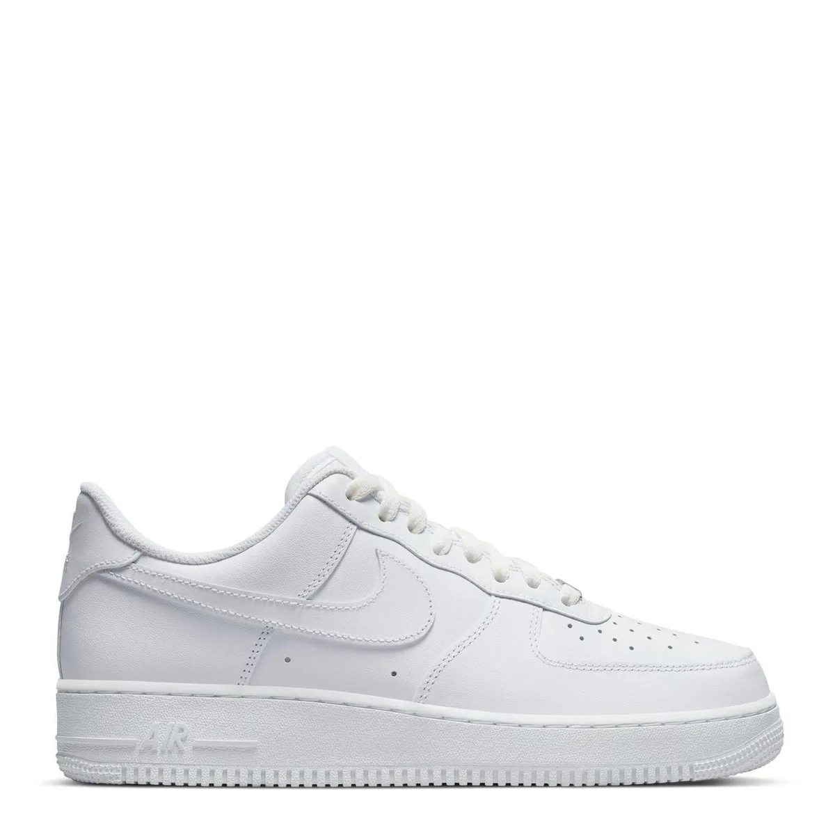 For Him Nike Mens Air Force 1 07 Shoes in White/White – Footwear