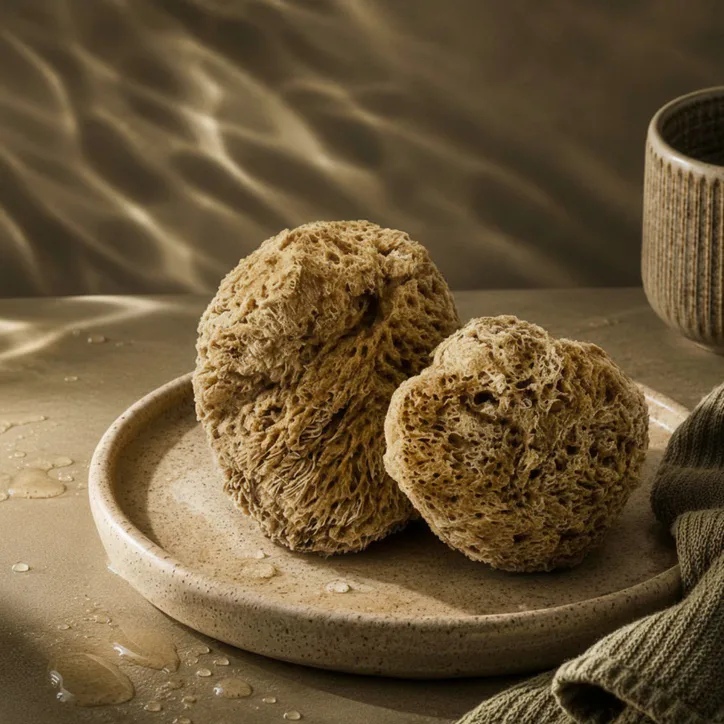SpongeBox Soft Serenity Sheep Wool Gentle Body & Bath Natural Sea Sponge 6-6.5 Inches detail 3
