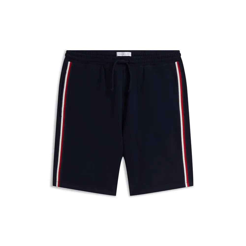 Tommy Hilfiger Men's Global Stripe Cotton Jogger Shorts