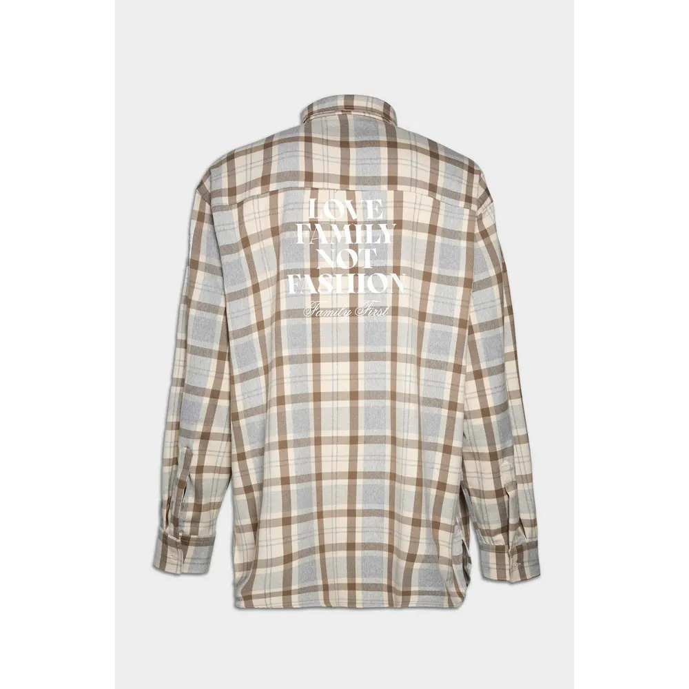 Family First Men's Long Sleeve Patterned Shirt in Multi Col, additional product view 2