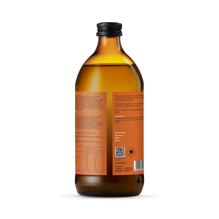 FUSHI WELLBEING Fushi Fresh-Pressed Turmeric Juice 500ml, additional product view 2