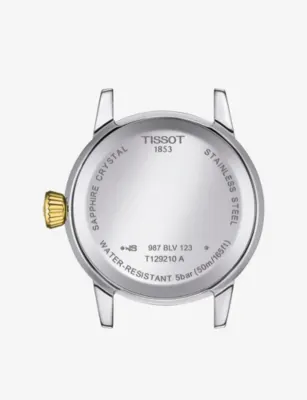 TISSOT T129.210.22.263.00 Classic Dream Lady Stainless-Steel and PVD-Coated Stainless-Steel Quartz Watch detail 2