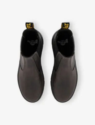 DR. MARTENS Embury Leather Chelsea Boots - EUR 46 / 12 UK MEN in GUNMETAL SADDLEBACK, additional product view 2