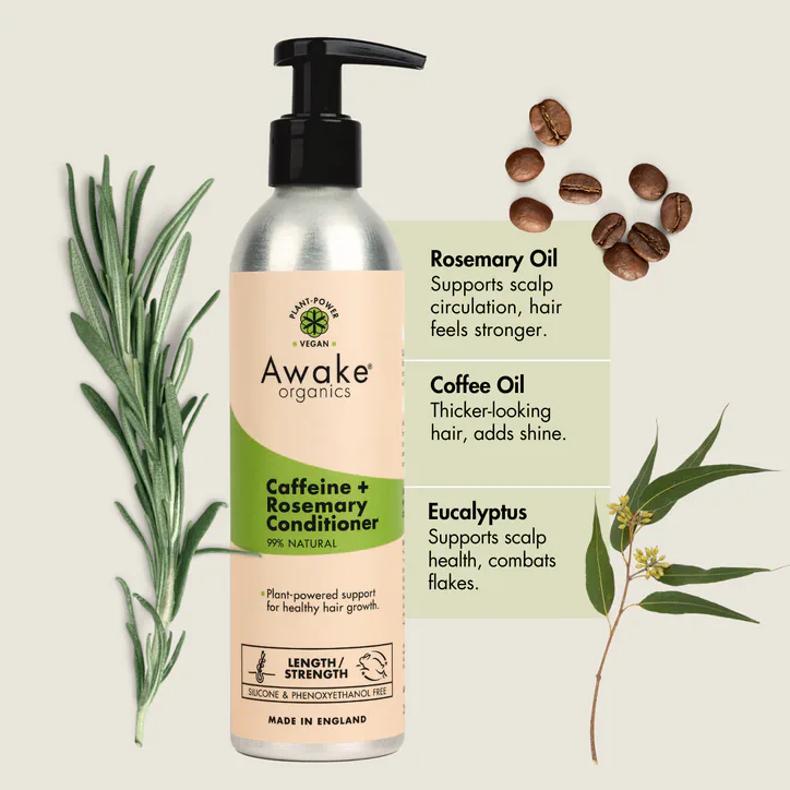 Awake Organics Caffeine + Rosemary Conditioner, 250mL, additional product view 3