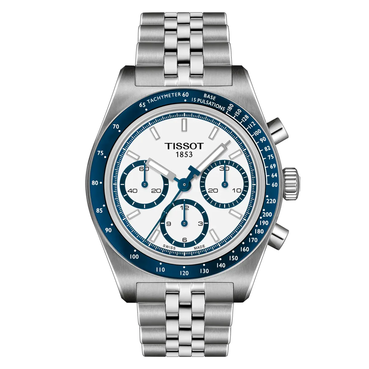 Tissot PR516 Automatic Chronograph 41mm Mens Watch White