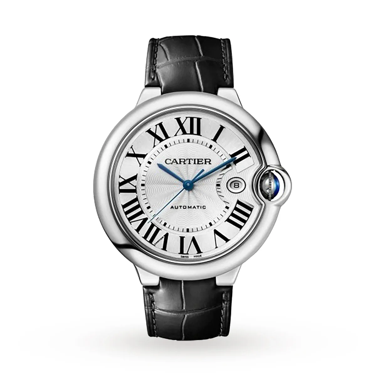 Cartier Ballon Bleu De Cartier Watch, 42mm, Steel, Leather