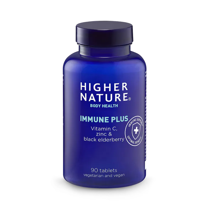 Higher Nature Immune Plus - Vitamin C, Zinc & Berry Complex - 90 Tablets
