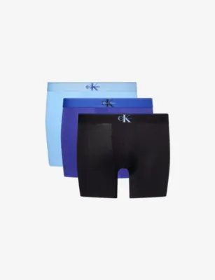 CALVIN KLEIN Archive Logo-Waistband Stretch-Cotton Boxer Briefs