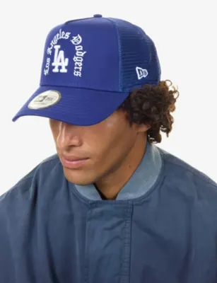 NEW ERA LA Dodgers Cotton and Mesh Trucker Cap detail 2