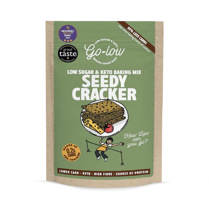 Go Low Baking Go Low Seedy Cracker Mix - Low sugar, Keto, Low carb 169g