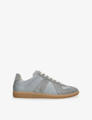 MAISON MARGIELA Replica Leather Trainers - EUR 44 / 10 UK MEN in BLUE/PAL.C – Mens | Trainers | Lace up trainers