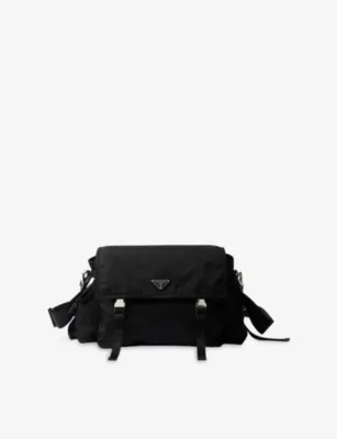 PRADA Explore Re Nylon Woven Bag - BLACK