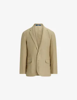 POLO RALPH LAUREN Single-Breasted Notch-Lapel Linen Blazer - 42R