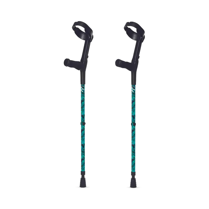 Cool Crutches Emerald Sky Crutches - Pair – Extended Range > Mobility & Support > Mobility Aids > Walking Sticks
