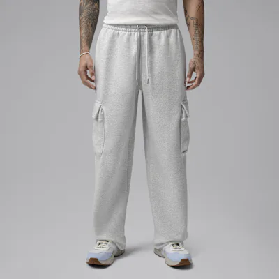 Jordan Brooklyn Men's Oversized Fleece Cargo Trousers - Neutral Grey/Heather/Photon Dust/Light Smoke Grey