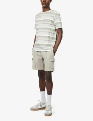 ARNE Nova Striped Cotton-Jersey T-Shirt detail 2