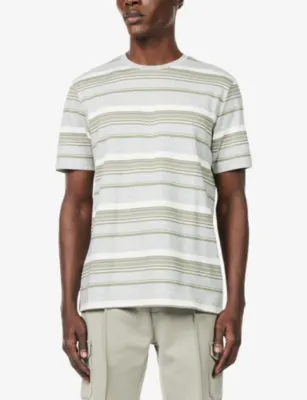 ARNE Nova Striped Cotton-Jersey T-Shirt detail 3