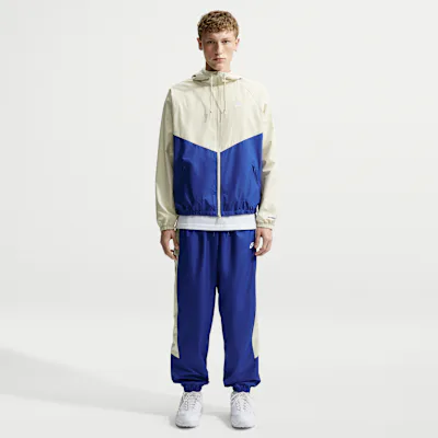 Nike Windrunner Men's Lined Trousers - Old Royal/Light Khaki/White