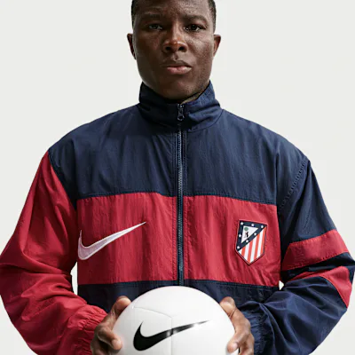 Nike Atlético Madrid Third Men's Nike Repel i96 Tracksuit Jacket - Obsidian/Salsa Red/White