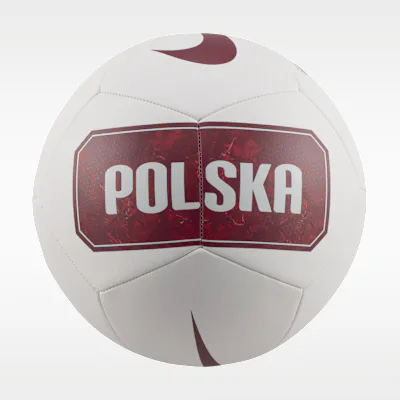 Nike Poland 2026/27 Pitch Ball Nike Pitch Ball - White/Noble Red