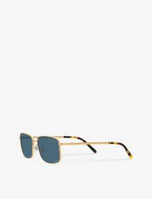 RAY-BAN RB3717 rectangle-frame metal sunglasses detail 3