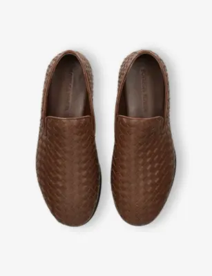 BOTTEGA VENETA Sunday Intrecciato Leather Slippers - EUR 41 / 7 UK MEN detail 2