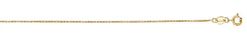 JALGAS - ROYAL CHAIN GROUP 14k Yellow Gold Shiny Classic Box Chain 0.6mm 38089 in 20 Inches – Chain