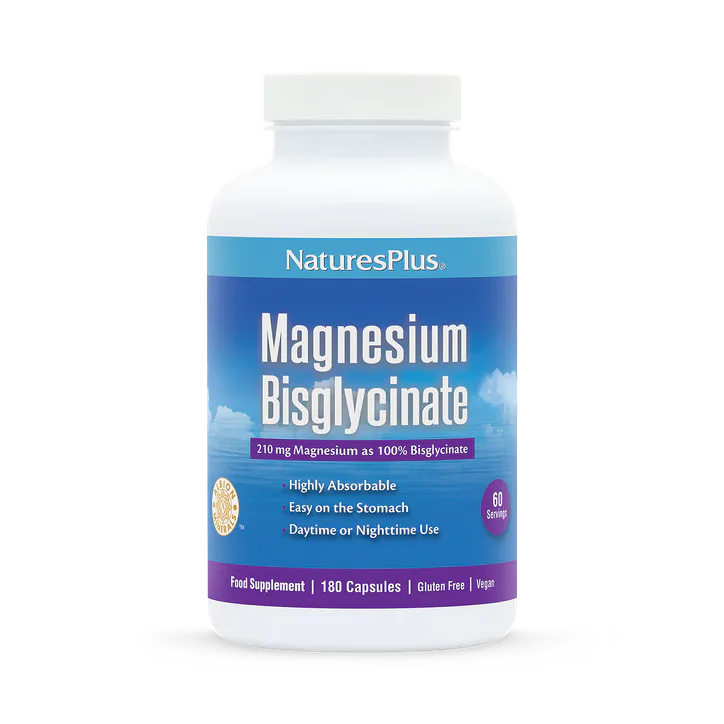 NaturesPlus Magnesium Bisglycinate 180 Capsules