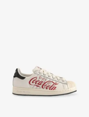 ADIDAS Superstar II Leather Trainers - 6.5 in COCA COLA WHITE BLACK CR – Mens | Trainers | Lace up trainers