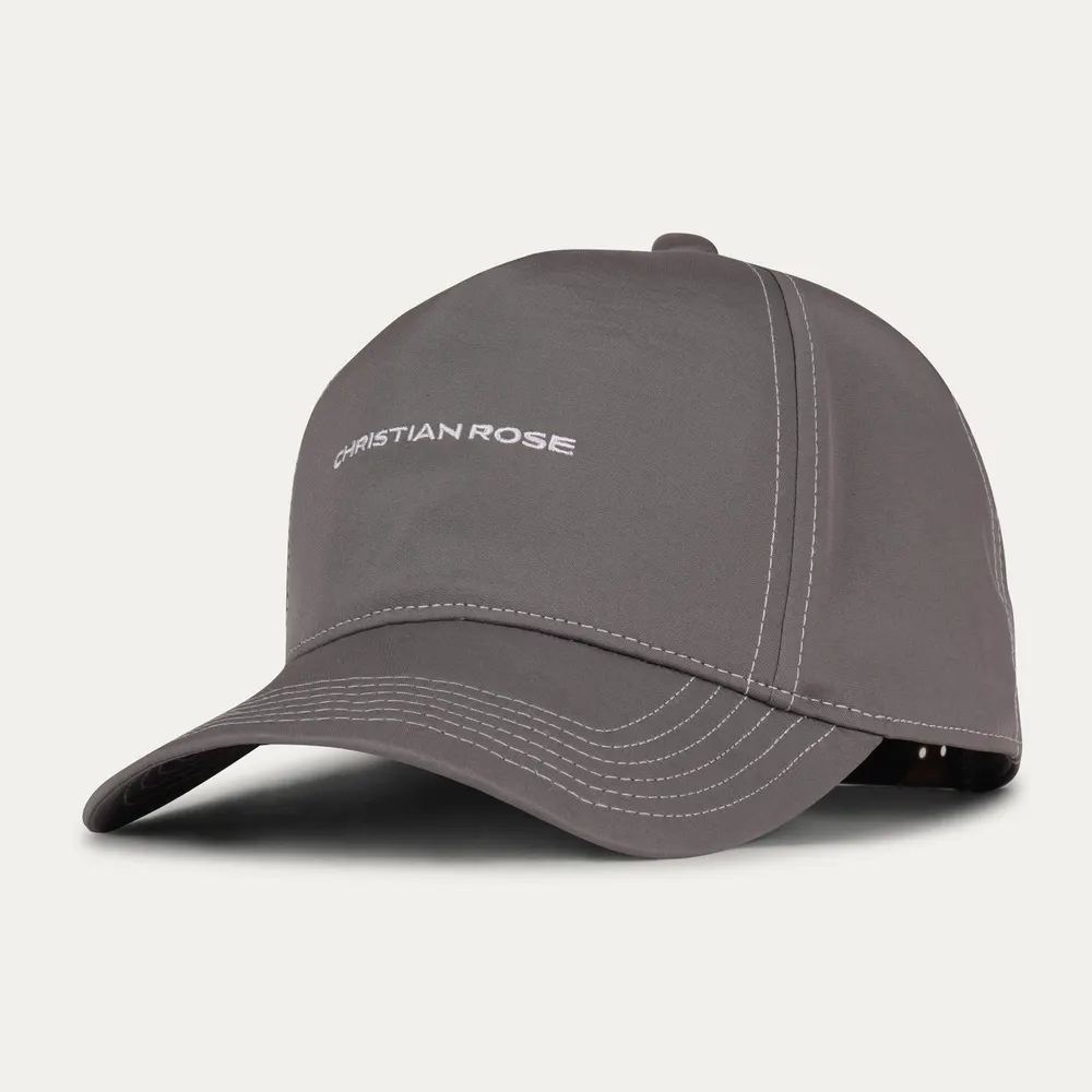 Christian Rose Mens Unstructured Lightweight Cap in Grey / White – Accessories