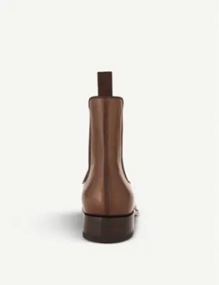 CHRISTIAN LOUBOUTIN Samson flat calf patine boots - 5 in HAVANE, additional product view 2