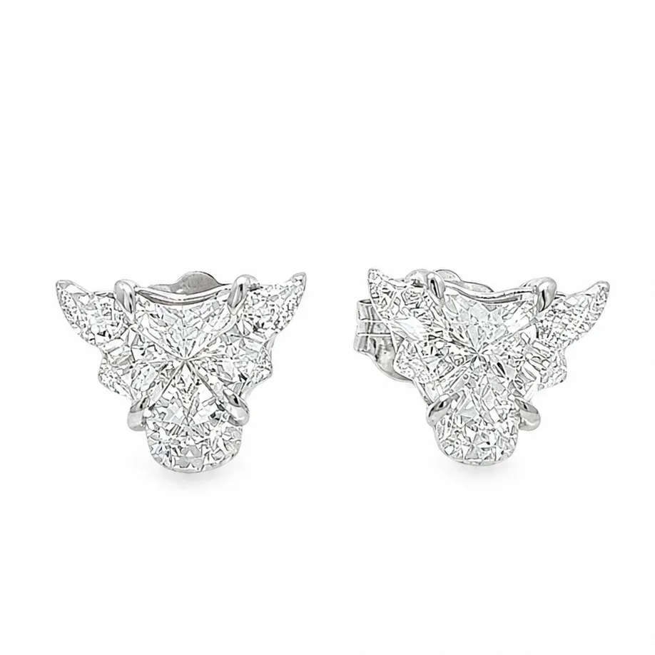 DANNY - For Him CVD 14K Gold Bull Studs Earrings 71370 in Rose Gold – Earrings