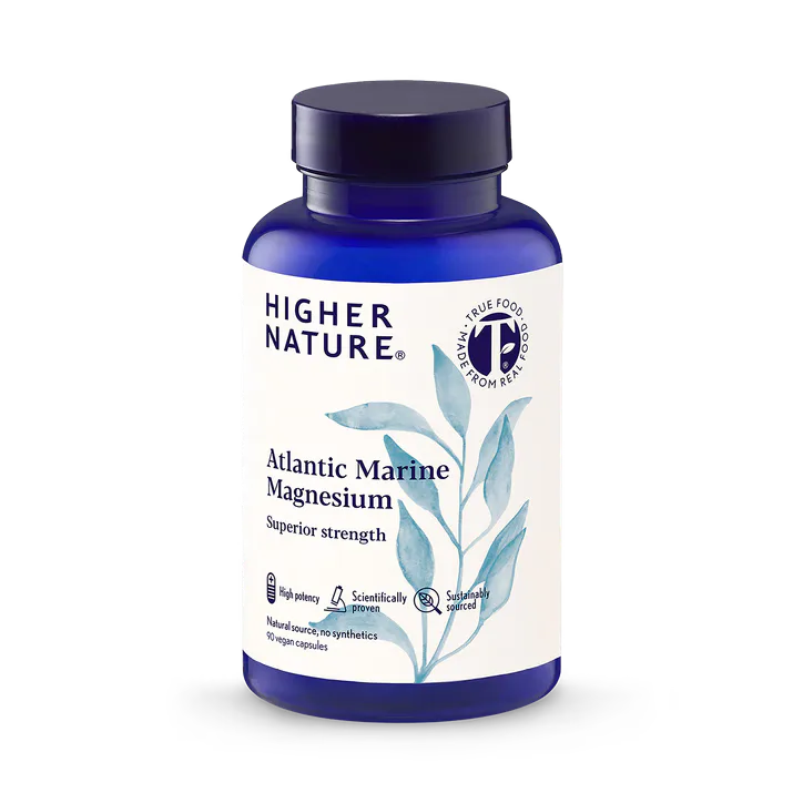 Higher Nature Atlantic Marine Magnesium - 300mg High Strength - 90 Vegan Capsules