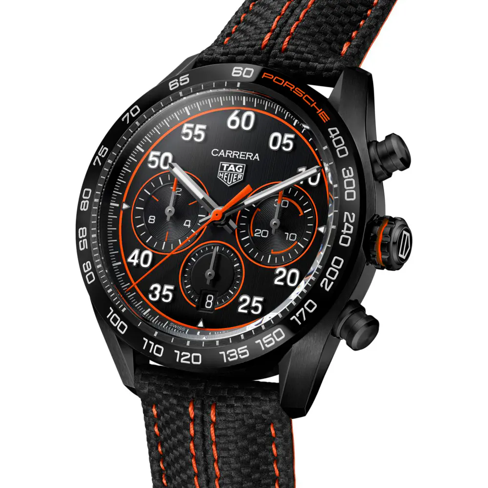 TAG Heuer Carrera X Porsche Orange Racing detail 2
