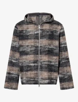 OUR LEGACY Hooded Zip-Up Wool-Blend Jacket