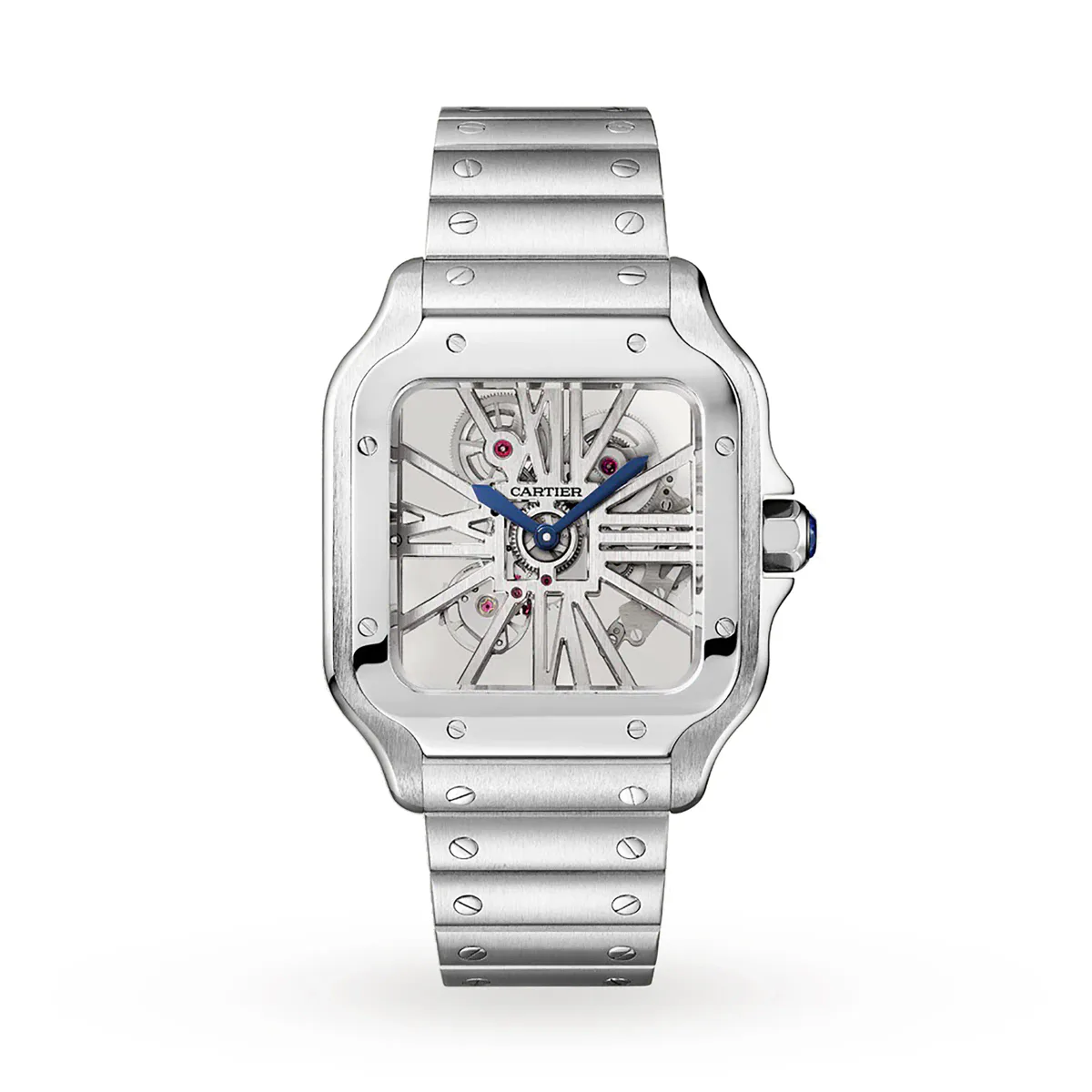 Cartier Santos De Cartier Watch, Large Model, Hand-Wound Mechanical Movement, Steel