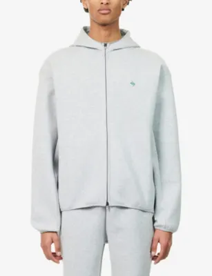 247 BY REPRESENT Numbers Zip-Up Cotton-Jersey Hoody detail 3